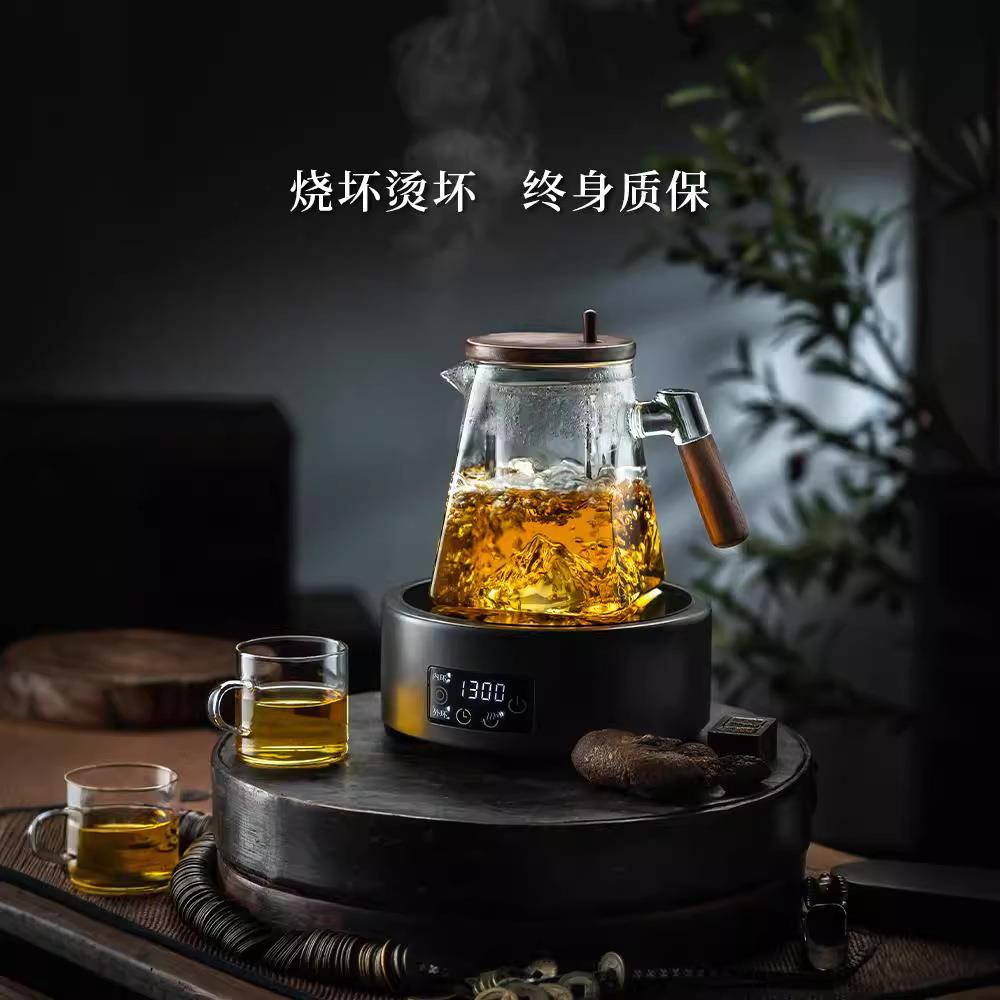 高硼硅玻璃内胆泡茶壶飘逸杯一键过滤按压高端茶水分离聪明泡茶壶