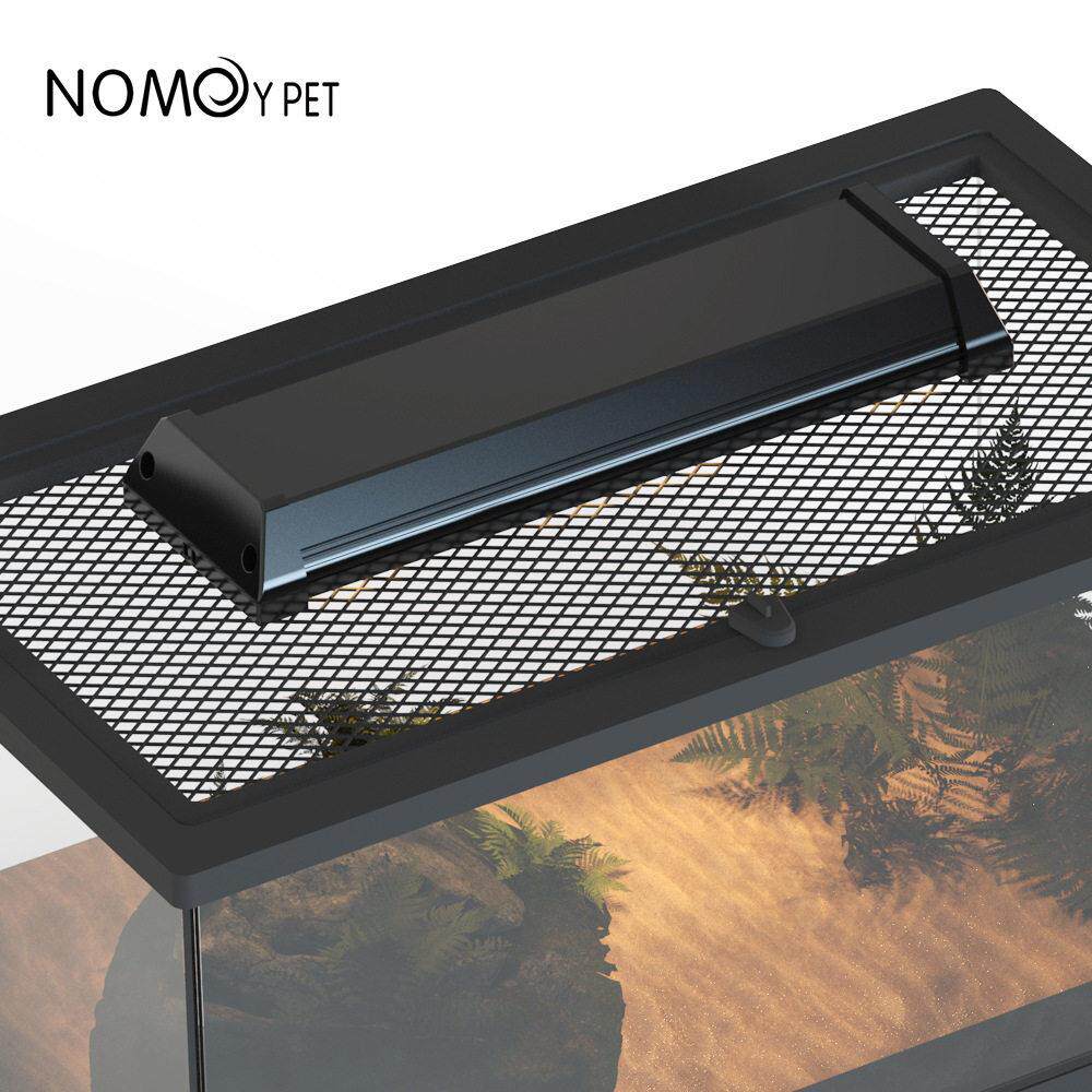 乌龟蜥蜴守宫陆龟长条补光可调爬宠UVB10.0晒背灯饲养箱防逃网灯