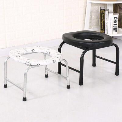 折叠老年人坐便椅孕妇坐便凳移动马桶塑料坐便器蹲厕凳病人大便椅