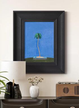 式小众客厅玄关卧室氛中围感古风景装背法al202506景墙饰画