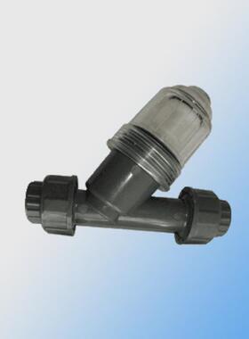 源厂家透明PV过C过滤器Y型滤器OTZ法兰式过滤器UPV头C透明材质