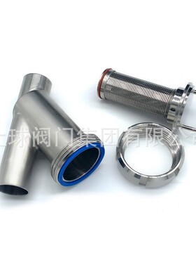 生级焊YAL102189型过滤器304不锈卫卡箍式卡盘焊接法兰快钢开管道