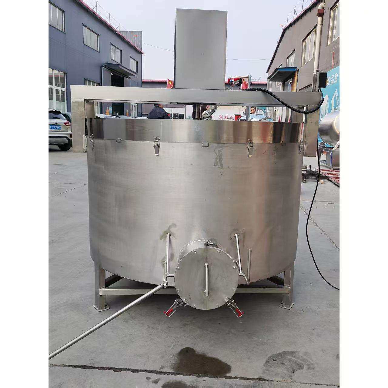 全自动排骨鸡翅鲜肉类去血水气泡圆筒搅拌机