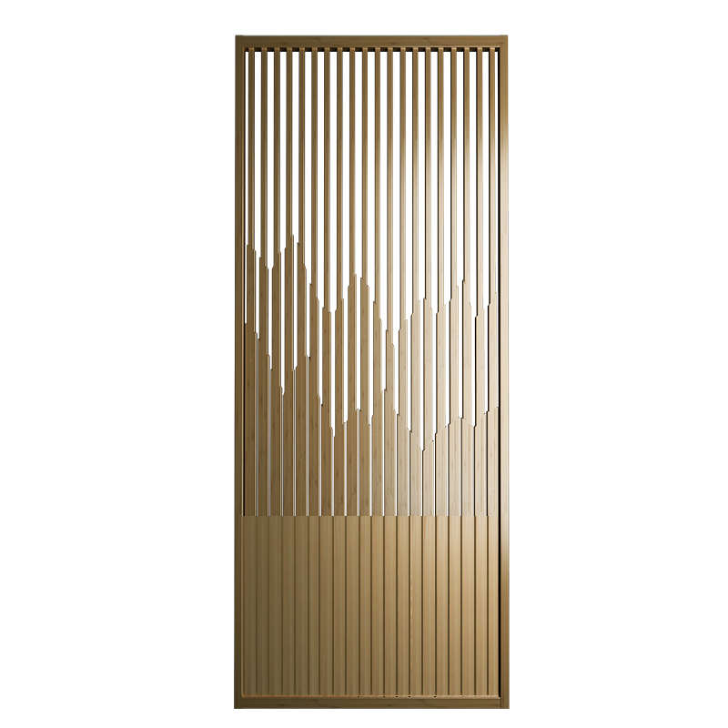 新款新中式简约屏风隔断客厅办公室推拉门遮挡隔断墙入户