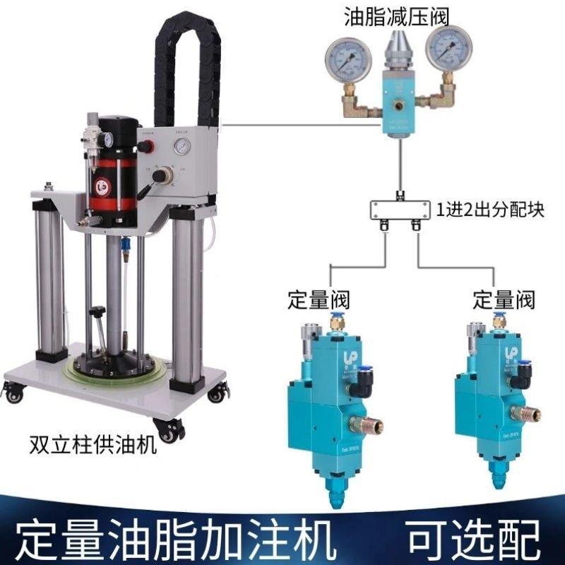定量气动高压黄油注脂机双立柱黄油泵加油枪全自动润滑轴承注油器图片