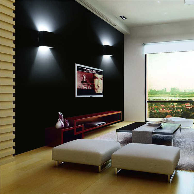 室内室外室内壁灯 外墙灯上下打光方形床头灯卧室客厅背景墙灯