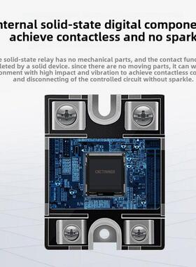 24V小型单相固态继电器220V交流控制交流Ssr-25Aa 10A40A60A80A10