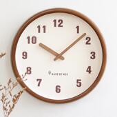 22新款 家用客代厅复古实MJK002木挂钟现简约挂墙时钟创5意钟表静0