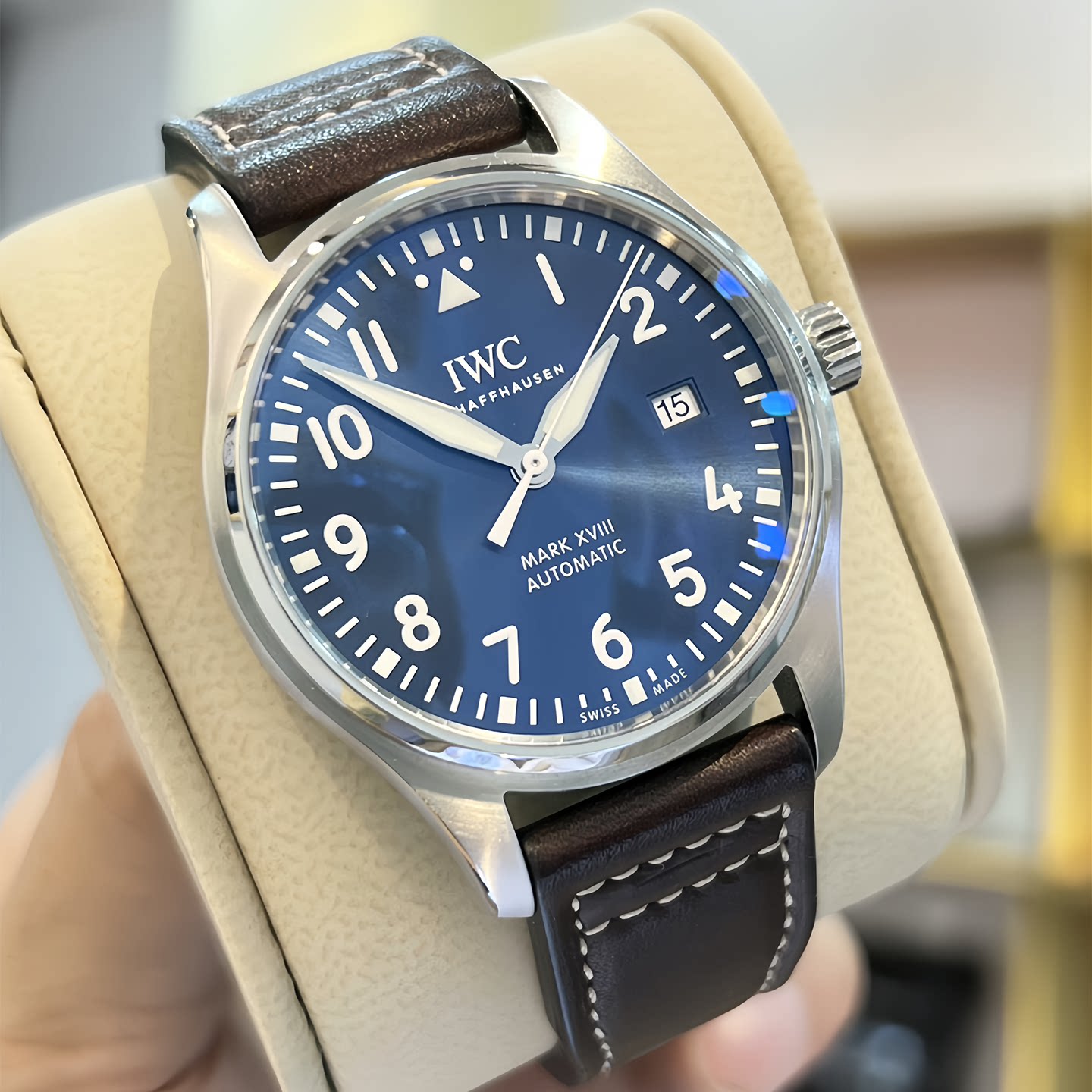 IWC万国飞行员小王子蓝盘98新钢皮自动机械腕表40MM男表IW327004