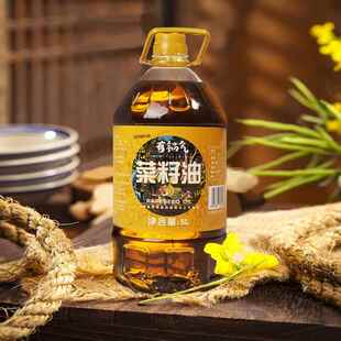 踏水坊有锅气四川浓香黄菜籽油非转基因食用油压榨菜籽油5L桶