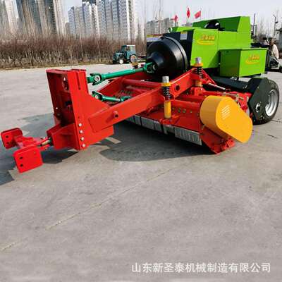 农用捡拾粉碎方捆机耐用国补型捡拾粉碎方捆机现货麦秸打包机