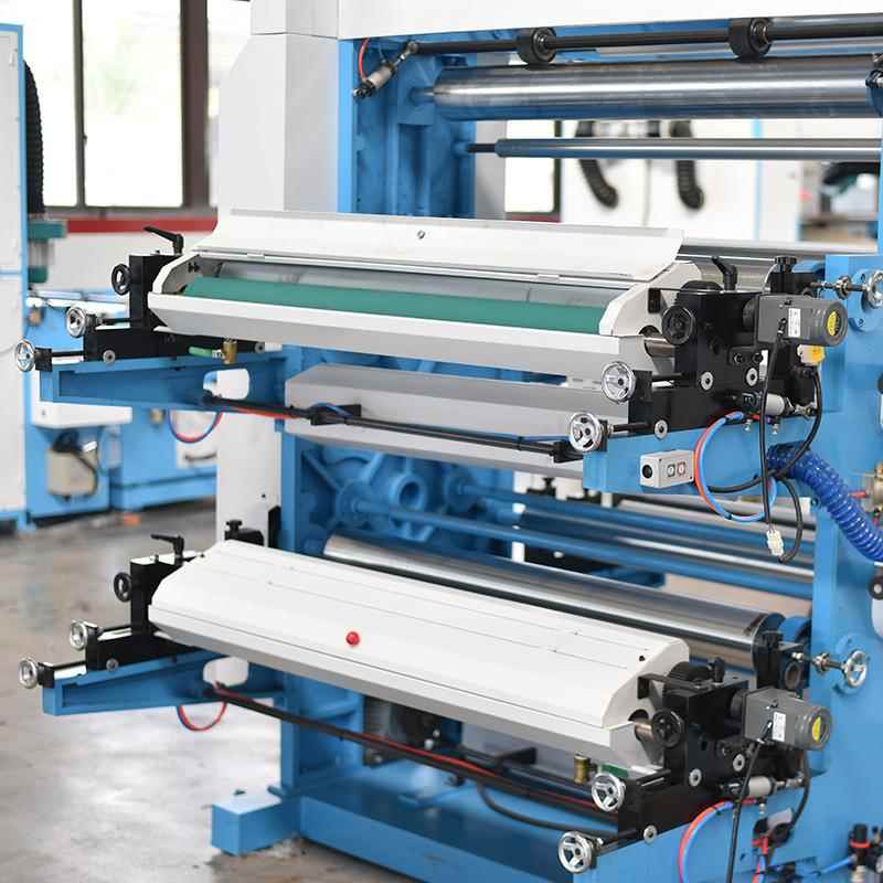 定制四色层叠式柔性凸版印刷机多色卷筒无纺布面料柔版印刷机
