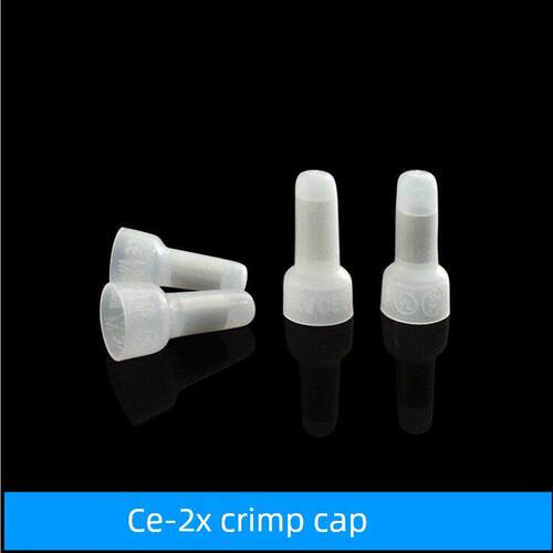 压线帽电线快速接线头闭端子 CE-2X 透明奶嘴咀接线冒 4mm 1000个