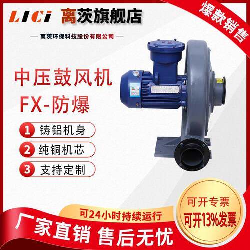 离茨FX系列（CT4）防爆型中压鼓风机粉尘防爆鼓风机锅炉助燃