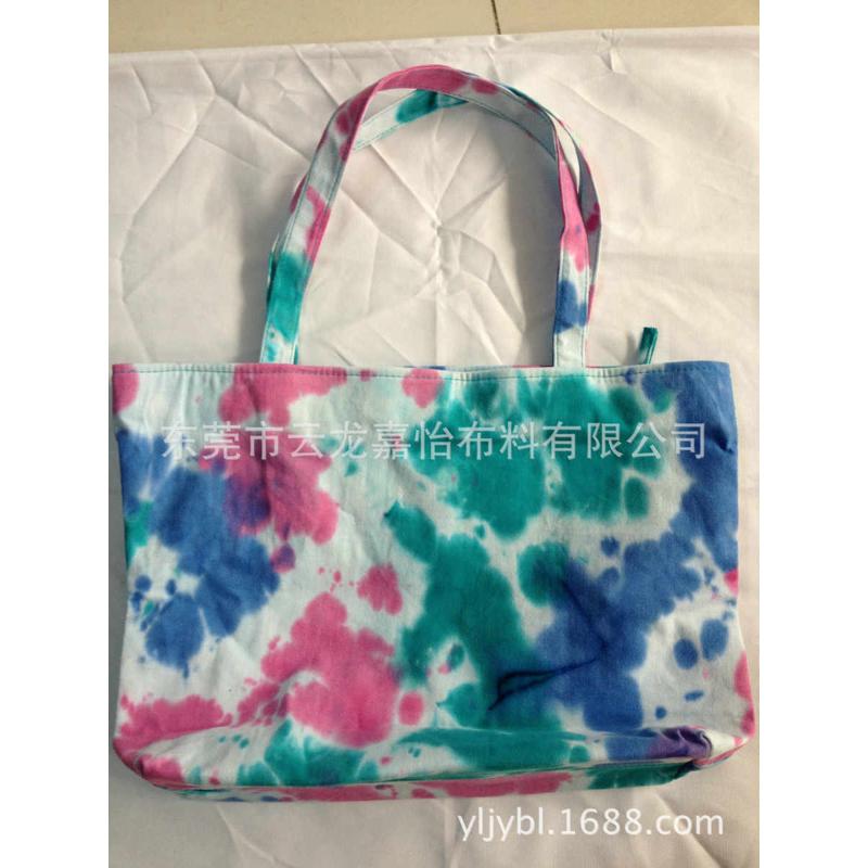 帆布厂家加工10安帆布扎染 手袋箱包鞋材面料全棉布扎染厚帆布