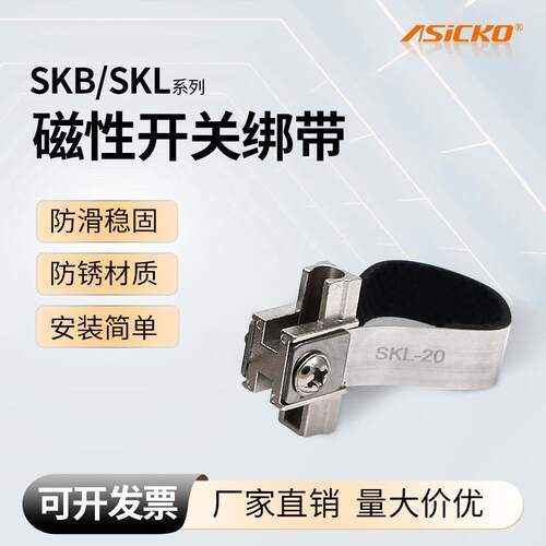 磁性开关感应器绑带支架SKB SKL MG01 MH07 CJ2 CM2圆形迷你气缸