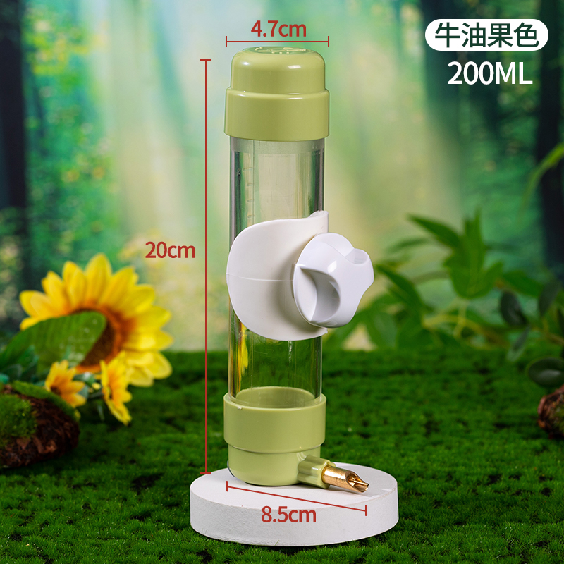 洁西鸟用自动饮水器撞针喝水水壶喂食虎皮玄凤鹦鹉鸟笼用品专用