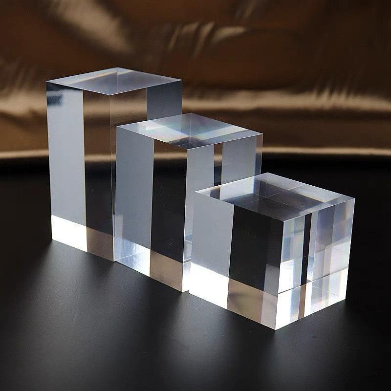 亚克力化妆品透明方块有机玻璃