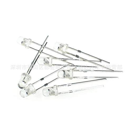 f5灯珠5mm红蓝红绿双闪红蓝双色指示灯圆头直插led灯珠发光二极管