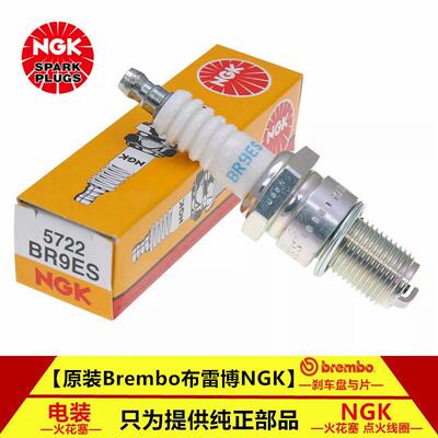 NGK 火花塞BR8ES BR9ES BR10ES摩托车二冲动力伞船外机摩托艇园林