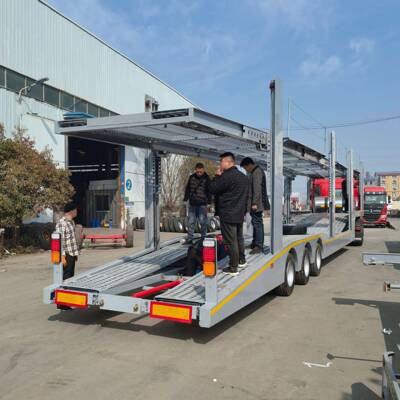 现款轻型6位8位轿运半挂车双桥轿车乘用运输车大型轿运车配置价