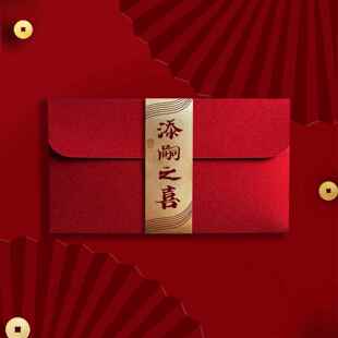 添嗣之喜红包生子祝福利是封生小孩宝宝出生贺喜加厚千元款红包袋