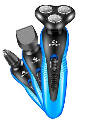 厂家9166电动剃须刀多功能三合一充电刮胡刀全身水洗4D剃须刀