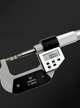 绿色数字显示刀片刀片薄片数字外径千分尺0-25/25-50mm0.001槽测