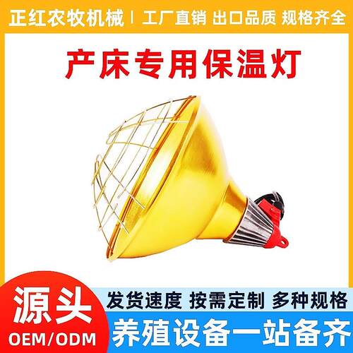 正红养殖畜牧小猪专用保温灯料线设备配件加热灯罩