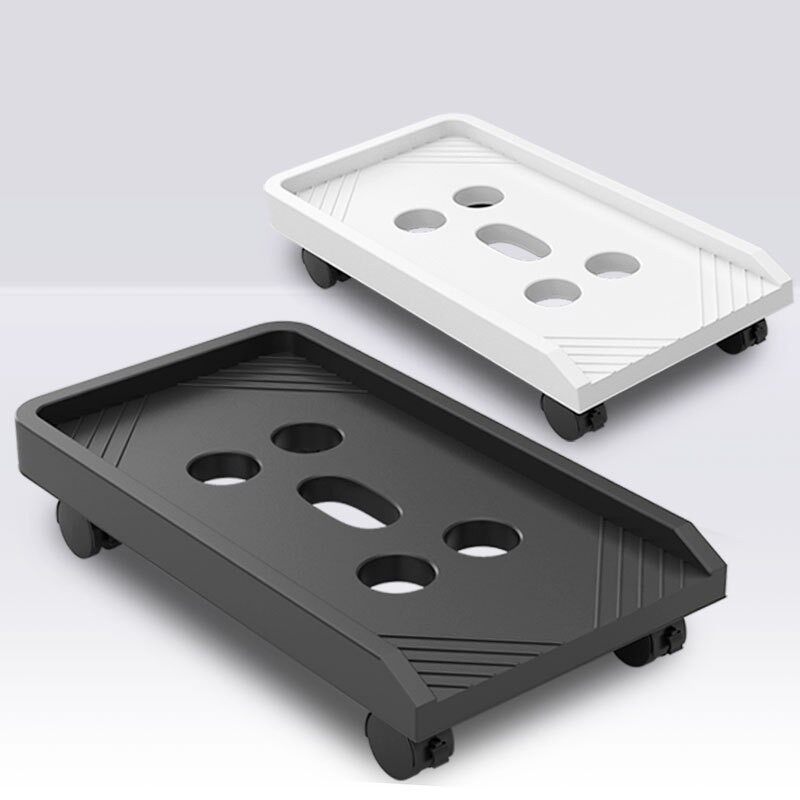 电脑主机托架子台式机箱移动万向刹车滑轮底座增高置物拖架简约