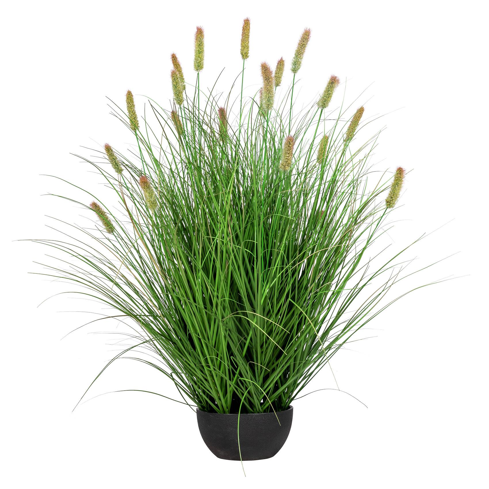 仿真绿植狗尾巴草芦苇草假花盆栽室内客厅高级仿生植物装饰造景摆