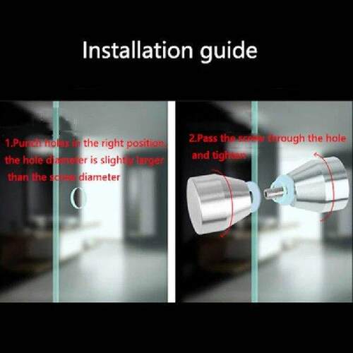 3cm Single Hole Round Sliding Glass Door Handle Aluminum