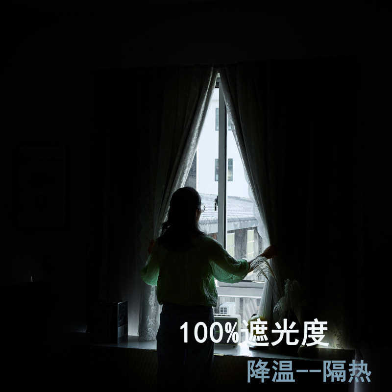 实用家用全遮光窗帘蕾丝双层纱帘遮阳法式魔术贴ins出租屋小清新,居家布艺,成品窗帘,淘宝优惠券,粉丝福利购,淘宝优惠卷