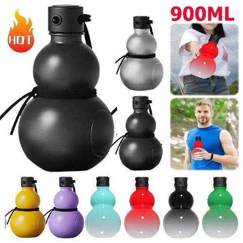 900ml Gourd Water Bottle Chinese Retro-Inspired Wu Kong