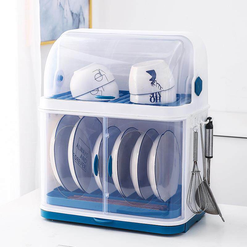 厨房餐具置物架碗筷收纳盒防尘带盖沥水碗架台面碗柜装碗碟盘子箱