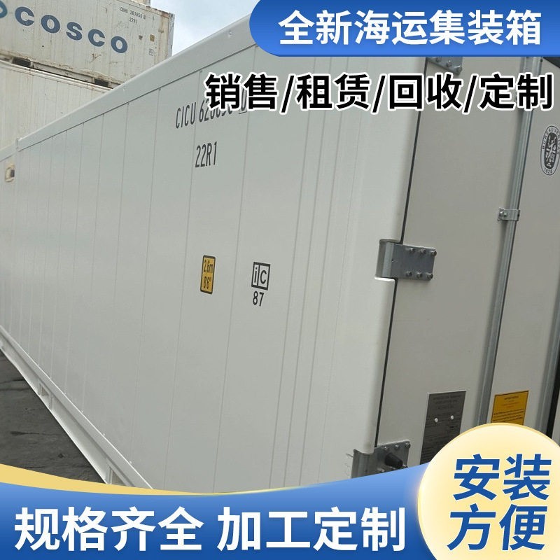 全新出售出租20英40英尺海运冷库出口跨境物流拼箱零售
