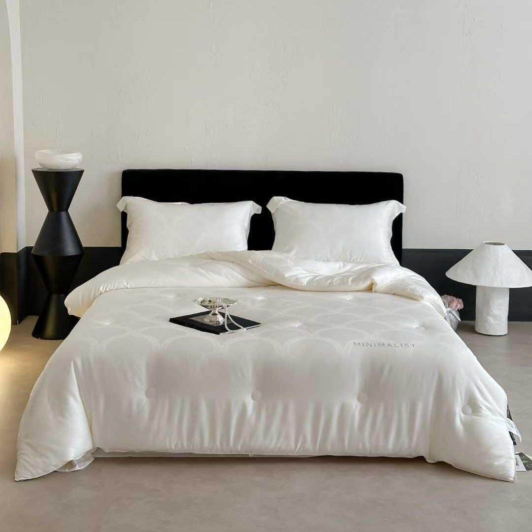 冬被春秋被雅奢蚕丝蛋白子被加厚保暖天丝棉大提花被芯被褥双人