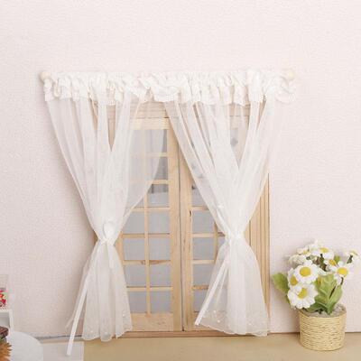里左拉微缩模型窗帘ob11娃娃屋diy家纺1:12分袖珍过家家dollhouse