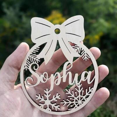 Christmas Different Names Tree Hanging Ornament Personalized