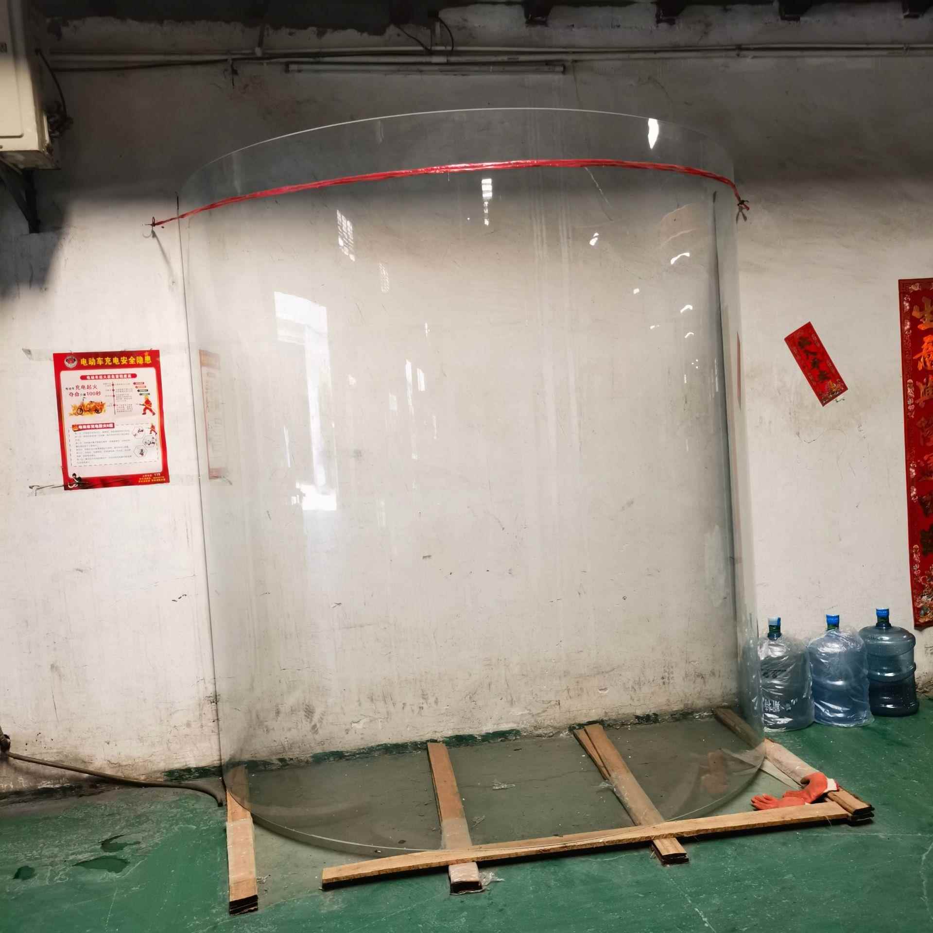 耐高温厚超大加钢化玻璃曲建筑装饰钢化玻璃弧形871化透明钢玻面