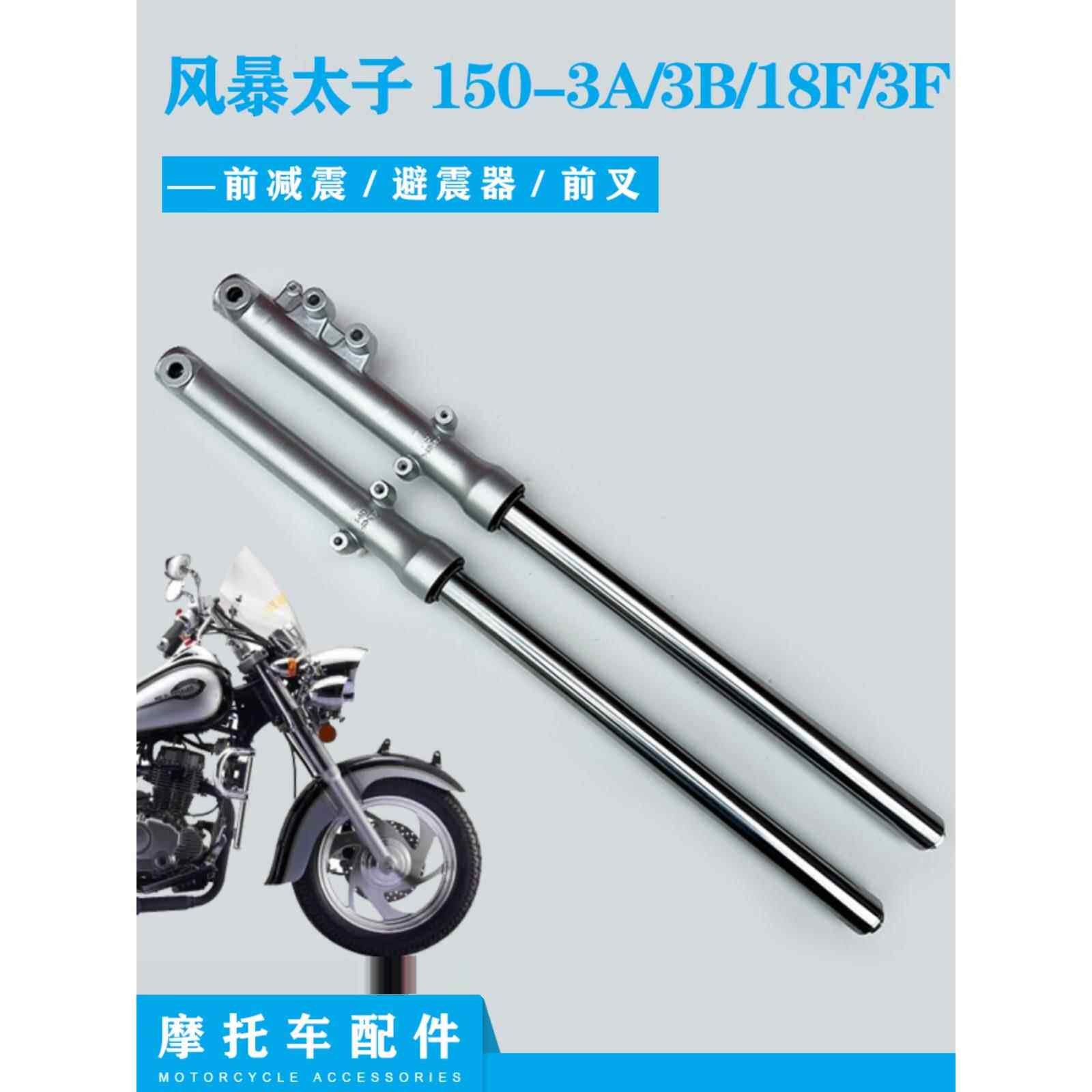 适用钱江摩托车配件 风暴太子150-3A/3B/18F-3F前减震器避震 前叉