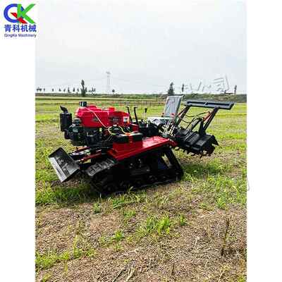 Track Rotary Tiller 小型大棚田地耕田机 播种开沟推土一体机