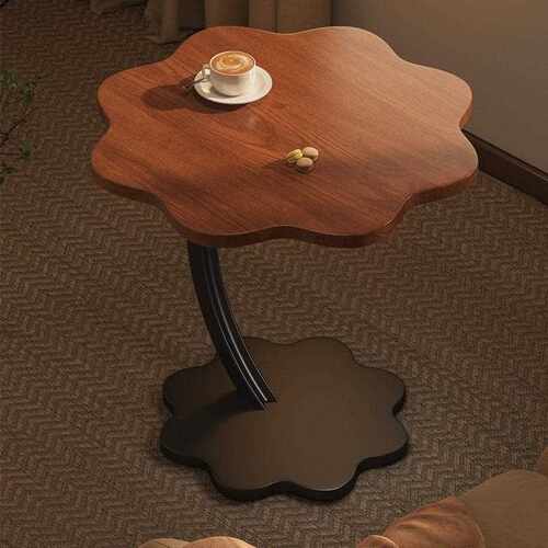 Cloud-shaped small round side table, mini storage rack, inte