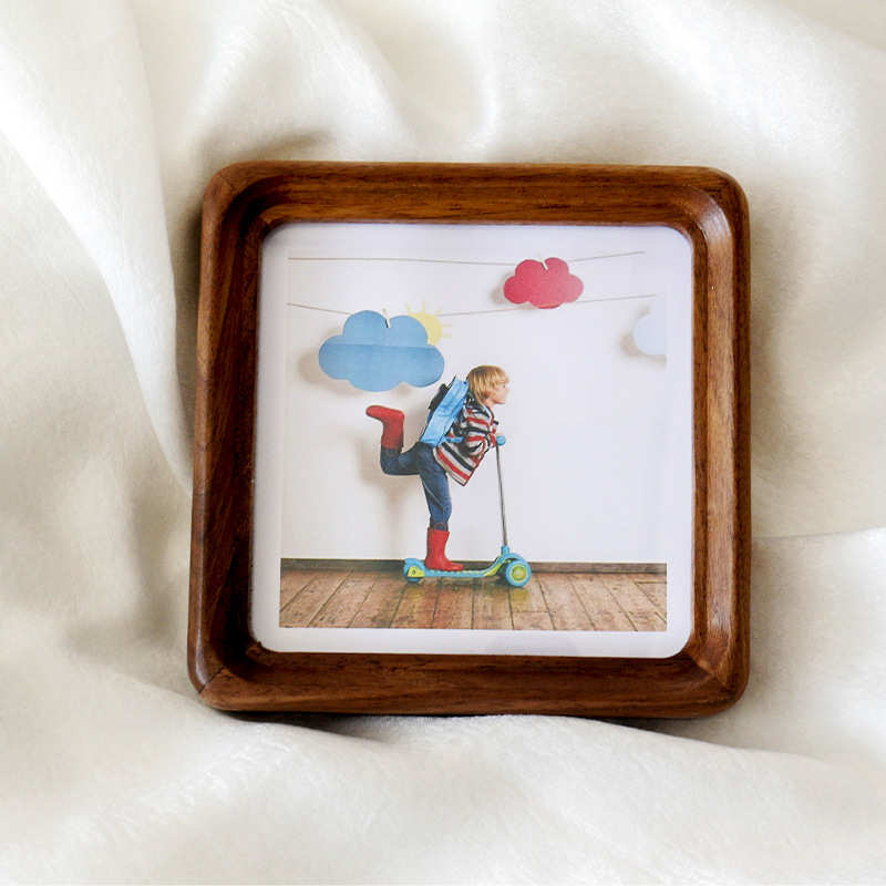 双面透明榫卯相框20寸16寸装裱画框拼图海报4开8KA3外框木质相框