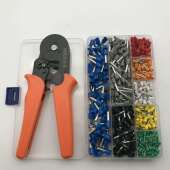 套针型端子线鼻子压钳冷压管型端子钳接线钳线压接子橙色6边钳装