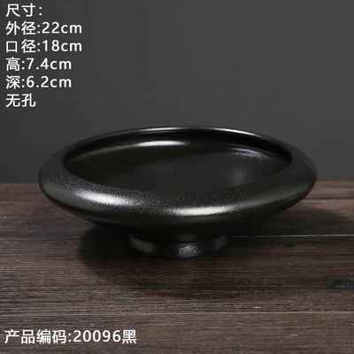 水培苔盆藓球HHX虹麟蕨类花约现代寂风陶瓷无孔接水器皿诧高脚创