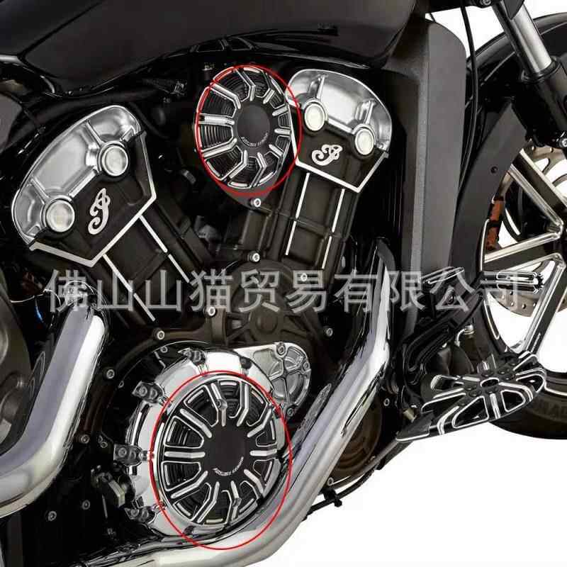 印第安侦察兵轻骑兵叭bobb850e装r改合边盖喇盖左右离发动机边盖