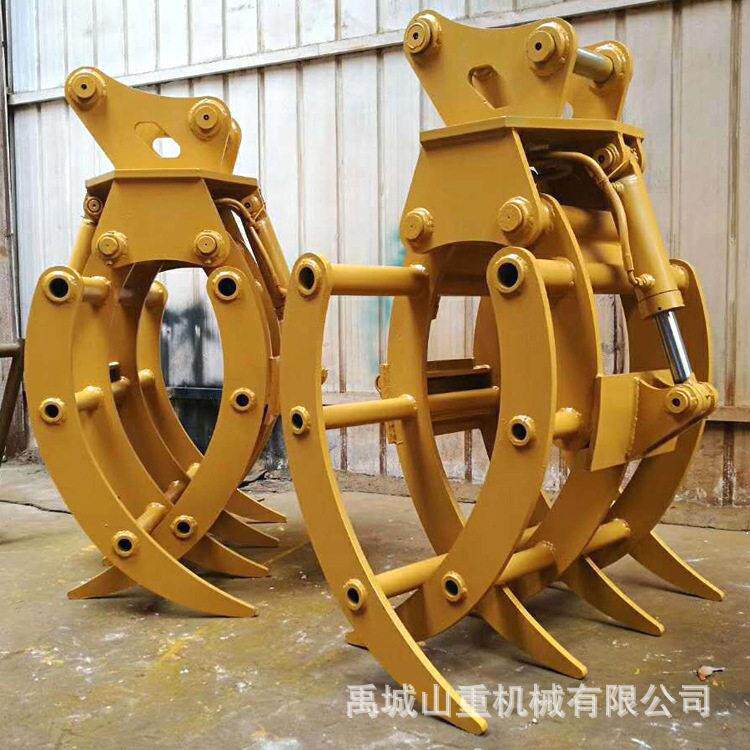 抓木机挖掘机配具,抓钢机、抓铁机价格、挖掘机抓木机