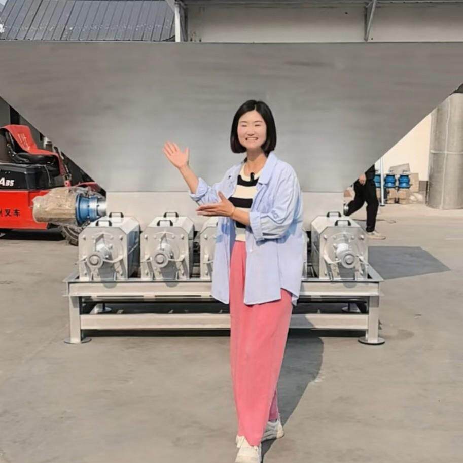 多连体铲车上料分离机猪粪牛粪干湿分离机鸡粪酒糟养殖场脱水机