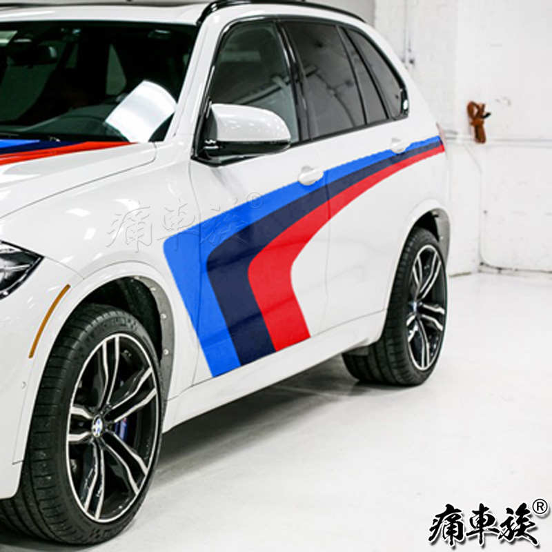 适用于BMW宝马X5车贴拉花 X1 X3 X6个性车身装饰改装贴纸涂装贴膜